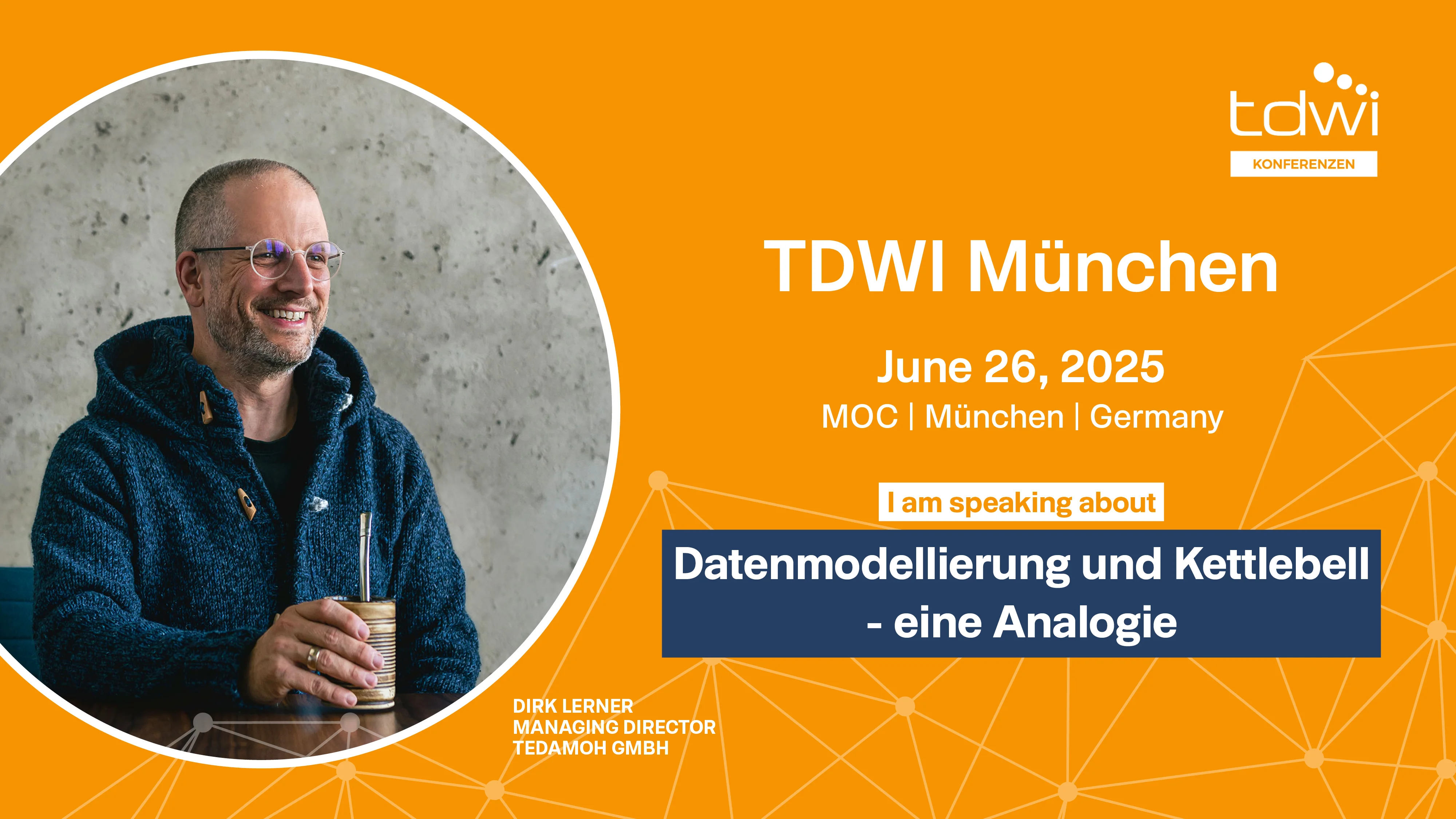 Datenmodellierung und Kettlebell - eine Analogie auf der TDWI München 2025 | Vortrag von Dirk Lerner