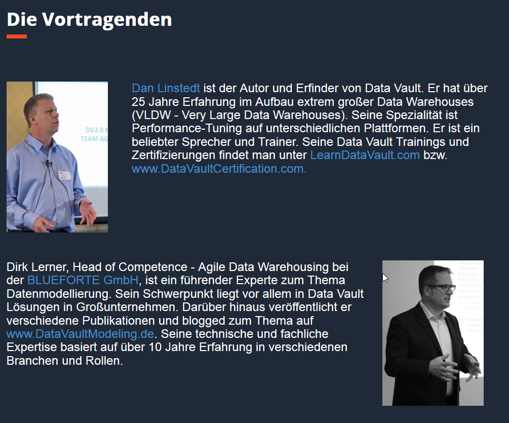 DDVUG Vortragende